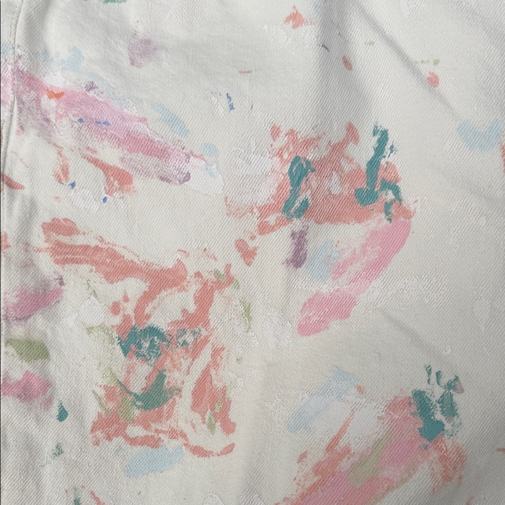 Polo Jeans Women’s Stylish White paint splatter denim‎ jeans size 33R - Picture 6 of 7